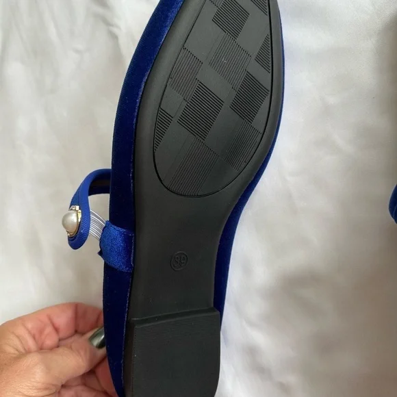 VELVET BALLET FLATS - Picture 3 of 7